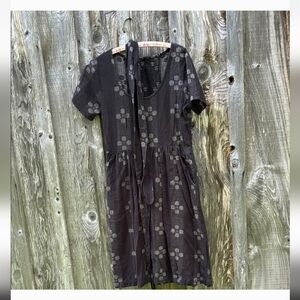 Ace & Jig Black and Gray Bonnie Dress in Licorice